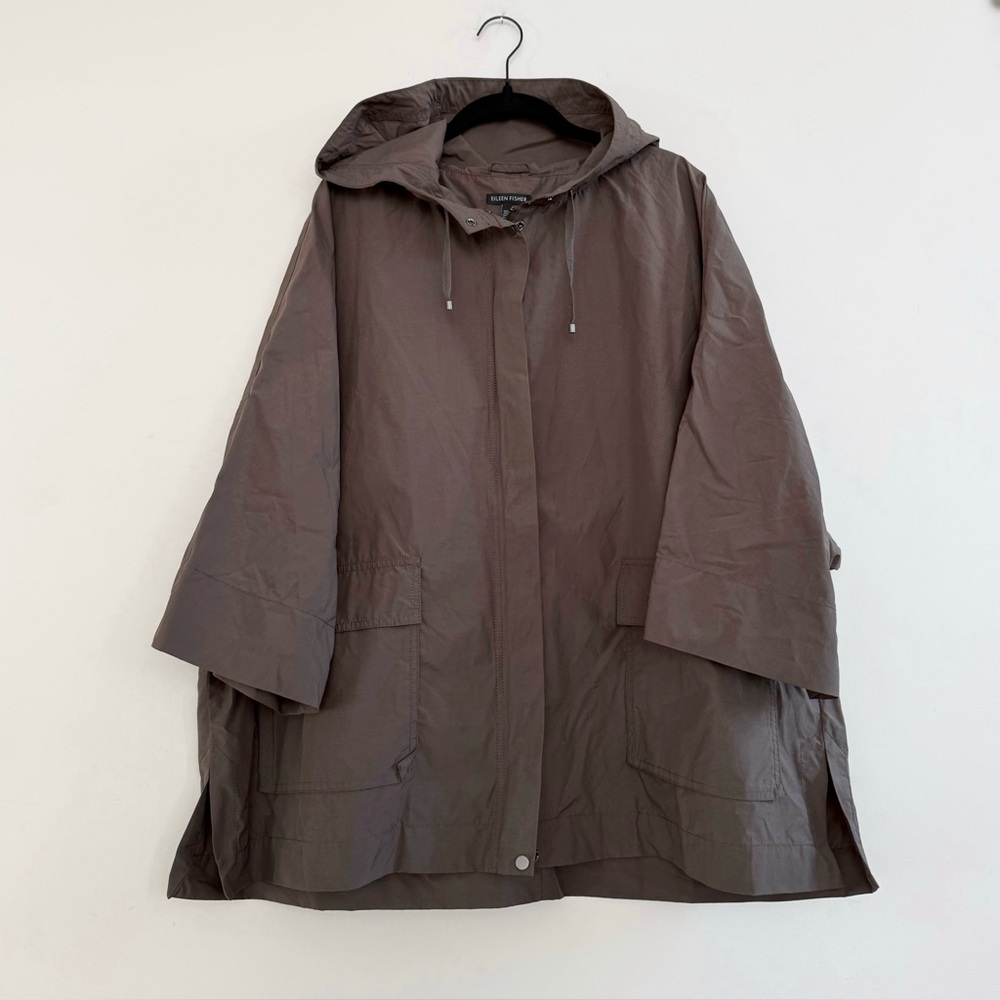 Eileen Fisher Dolman Sleeve Windbreaker Jacket Sz M
